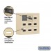 Salsbury Cell Phone Storage Locker - 3 Door High Unit (5 Inch Deep Compartments) - 9 A Doors - Sandstone - Surface Mounted - Resettable Combination Locks